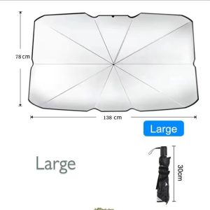 Car Windshield Sunshade Umbrella UV Protection & Heat Reduction Foldable & Easy Storage