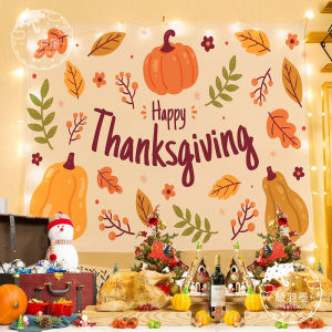 New Thanksgiving Background Cloth happy thanksgiving Wall Cloth for School Training Class Activity Decoration
