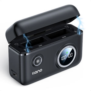 Llano NP-BX1 Camera Battery Fast Charger Box with Card Slots Compatible with For Sony zv1 RX100 black card RX1R HX50 WX350 M6 M5 M4 M3 M2 CX240E HX900 camera battery charger