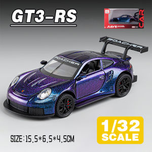 LEO 1:32 Porsche 911 GT3 RS Diecast Model Car Alloy Cars Toys Collection Gift For Kids Boy Girl