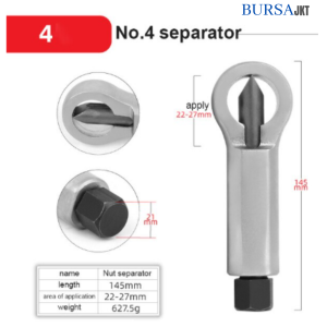NUT SPLITTER PEMBUKA BAUT RUSAK KARAT NO 1 - 4