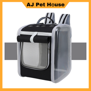 Cat Bag With Large Window Cat Carrier Pet Backpack Cat Bag Pack Transparent Bag Kucing Travel Beg Kucing Besar貓包