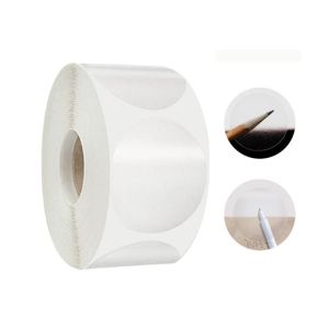 1000Pcs/Roll Sticker Label 19/25mm Waterproof Transparant Polos Bulat Segel Bening Label Stiker