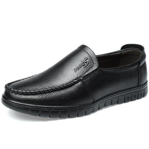 [Free Shipping] MenS Leather Shoes 2026 Autumn New Collection Business Casual Slip-On Shoes Breathable Non-Slip Suitable For Middle-Aged And Elderly Men