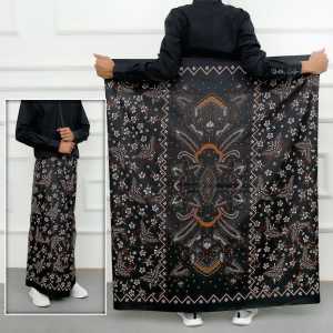 Sarung Batik Pria Dewasa Gus Iqdam Motif Printing Rentesan Sogan Bahan Rayon Textile