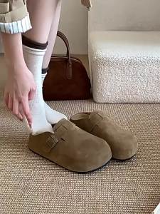 [Free Shipping] Thick-Soled Height-Increasing WomenS Outdoor Slippers 2026 Spring/Summer New Style Easy Slip-On Soft-Soled Non-Slip Closed-Toe Design