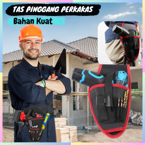 FAST DELIVERY Taffware Tas Pinggang Perkakas Listrik Tukang Bangunan Mesin Bor Tool Bag Multifungsi