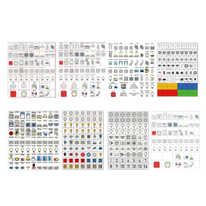 PVC Circuit Labels Design Panel Stickers For Clear Breaker Identification In Harsh Environment Lasts Long