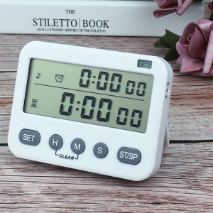 UNQCSA Silent Timer Dual screen Vibration Kitchen Timer LCD Reminder Timer for Students Learning
