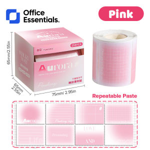 256pcs/Box Pull-out Sticky Notes Fully Adhesive Tearable Sticky Notes Stickers Ideal Office Student
