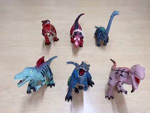 Childrens simulation dinosaur toy model soft rubber dinosaur toy  vocal dinosaur model