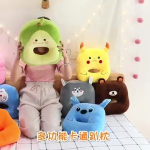 Napping Pillow Lunch Break Pillow Cartoon Hand Warmer Pillow Super Soft Plush Office Napping Pillow