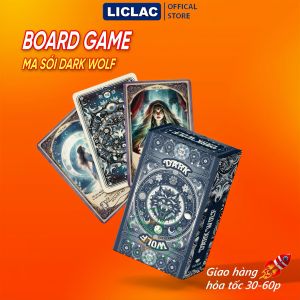 Bộ bài Ma Sói Tarot Dark Wolf 30 lá dành cho mọi lứa tuổi Bài Ma Sói Song Ngữ Tiếng Việt -Tiếng Anh