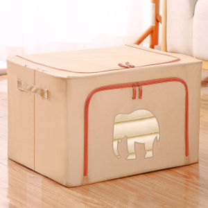 Justliving Hộp lưu trữ chần bông dung tích lớn 24/66/100L Thùng Lưu Trữ quần áo có thể xếp chồng lên nhau tủ quần áo có thể gấp lại được tủ quần áo dạng ngăn kéo túi đựng đồ có quai xách sắp xếp cho chăn/chăn/quần áo/di chuyển