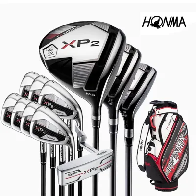 Authentic HONMA 2022 new mens and womens golf clubs TW-XP2 high fault-tolerant junior and middle school full set.