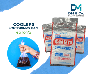 Coolers Softdrinks Plastic Bag 4 x 10.5 | Clear Plastic Bag for Juice / Drinks Packaging Bag