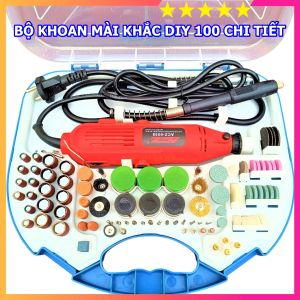 Bộ khoan mài khắc đa năng ACZ 6058 Malaysia 100 chi tiết chuyên dùng cho thợ chế tác mỹ nghệ bao bền