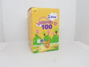 SHINE VITAMIN C-100MG ORANGE FLAVOUR 100S - Kids Vitamin for Immunity