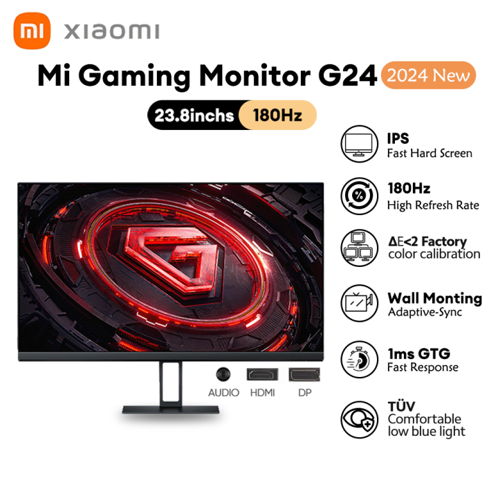 2024 New Xiaomi Redmi Gaming Monitor G24 23.8 inch 180Hz Fast IPS Screen 1ms GTG Low Blue Light Computer Monitor