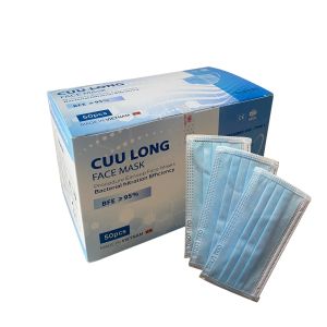 Combo 4 hộp khẩu trang y tế cao cấp 4 lớp kháng khuẩn Cửu Long Face Mask ( Hộp 50 cái )