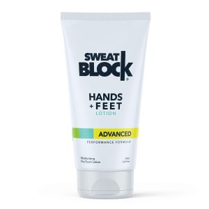 Sữa dưỡng thể ngăn tiết mồ hôi SweatBlock dành cho tay và chân - Công thức mạnh mẽ được kiểm chứng lâm sàng phù hợp cho cả nam và nữ - Hỗ trợ điều trị chứng đổ mồ hôi quá mức - Giảm mùi hôi chân - Dưỡng ẩm với chiết xuất lô hội - Dung tích nhỏ tiện lợi