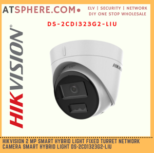 Hikvision 2MP 2 Megapixel 30m Hybrid Light IP67 Outdoor IP Network Turret Dome CCTV Camera 4mm Lens POE DS-2CD1323G2-LIU