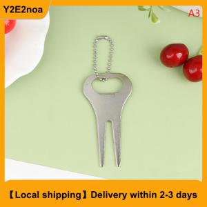 【Local shipping】 Zinc Alloy Golf Fork Line Divot Repairing Curved Fork Tool Green Repair Tool