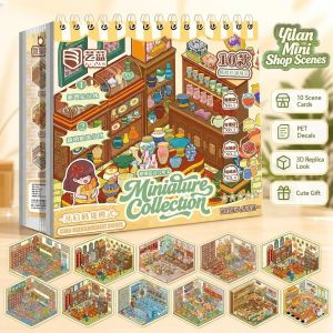 Yilan 5.0 MiniatureScene Collection: DIY Stickers for SceneryCreation 3D Miniature House Handmade
