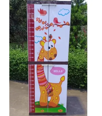 Lemari Pakaian Baju Plastik Akako 2 pintu FULL KUNCI LA2P
