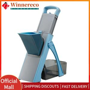 【winnereco】Wipe Silk Tool 304 Stainless Steel Lemon Slicing Tool Adjustable Salad Chopper for Potato Carrot Tomato Cucumber