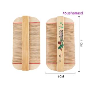 toushanasd Water Graceful คู่ทำด้วยมือหวีเสนียดลบคันขูดหัวหมัด Cootie หวี