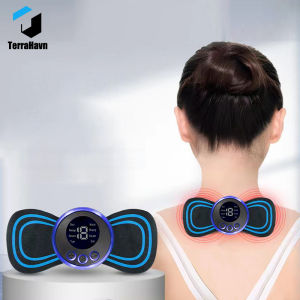 Portable Neck Shoulder Massager Patch Rechargeable Pain Relief Muscle Relaxer