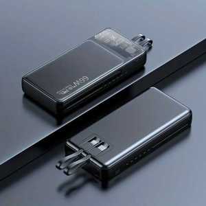 PCMK - Power Bank 22.5W PD Fast Charging 10000mAh High Speed PortUSB Kabel 2in1 - Shark KP103