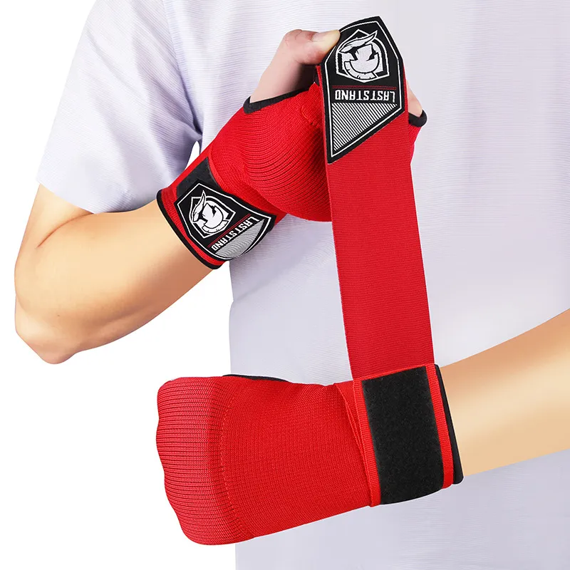 Gel Boxing Hand Wrap Gloves Adjustable Half Finger Gloves Support