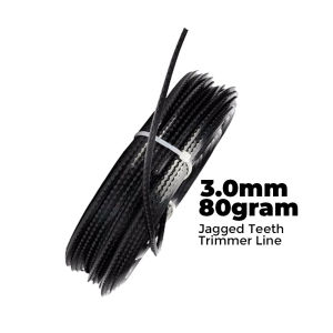 80G 3.0MM Grass Cut Trimmer Saw Tooth Line Spool Nylon Cord Wire String Tali Mesin Rumput Gigi Trimmer line Jagged Teeth
