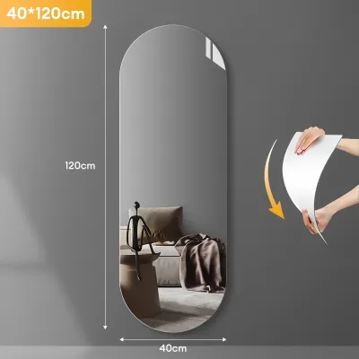 HD Body Wall Mirror Acrylic Mirror Self-adhesive Mirror DIY Living Room Bathroom Home Arch Acrylic Mirror Home HD Acrylic Wall Mirror Full Body Mirror Wall Mirror