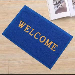 HTF Welcome Doormat PVC Mat Rugs Carpets Anti Slip Home Entrance Floor Rug Non-slip Doormat