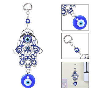 Blue Evil Eye Unique Hollow Design Hamsa Hand Wall Hanging Ornament
