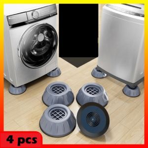 (4 Pcs) Universal Washing Machine / Dryer Base Foot Pad Anti Vibration Anti Shock Multi Purpose Table / Fridge / Cabinet / Rack WFP-4