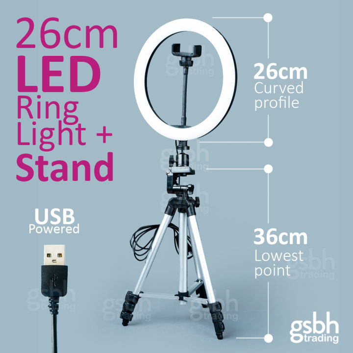 26 CM LED Light Ring with STAND for Cellphone 26cm 10 inches 10