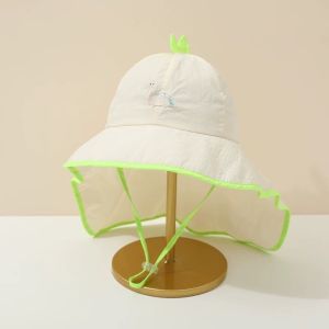 GOOTRADES Breathable Mesh Kids Shawl Sun Hat Cartoon Wide Brim Children Beach Hat Cute Soft Folding Girls Sun Hat Girl