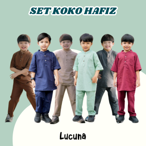 Setelan Koko Anak Hafiz Junior Lucuna Mix Warna Size 2-10 thn