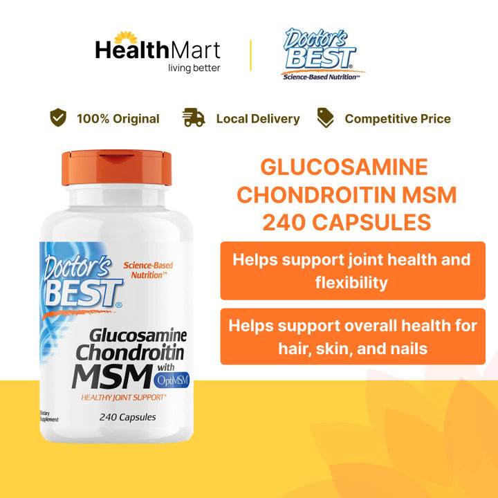 [SG] Doctor's Best, Glucosamine Chondroitin Msm with OptiMSM (Supports