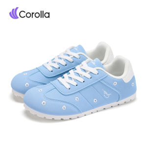 COROLLA New Womens Round Toe Embroidered Non-Slip Lightweight Sports Casual Shoes ready stock