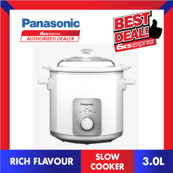 Panasonic Slow Cooker NFN30ASSL / 3.0L / 240W Slow Cooker Lazada