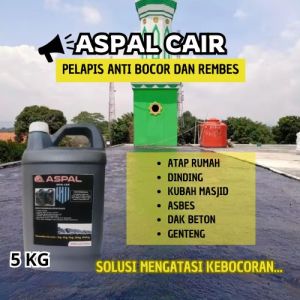 Cat Anti Rembes Dinding Asbes Atap Kolam Aspal Cair 5 Kg