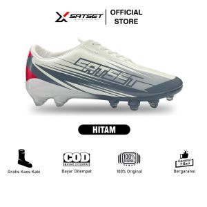 SATSET X Sepatu Sepak Bola Satsetx Raptor Fg Original White Red