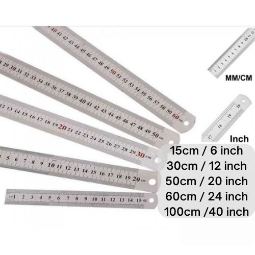 Astar 15cm / 30cm / 50cm / 60cm Metal Steel Ruler / Thickness Ruler ...