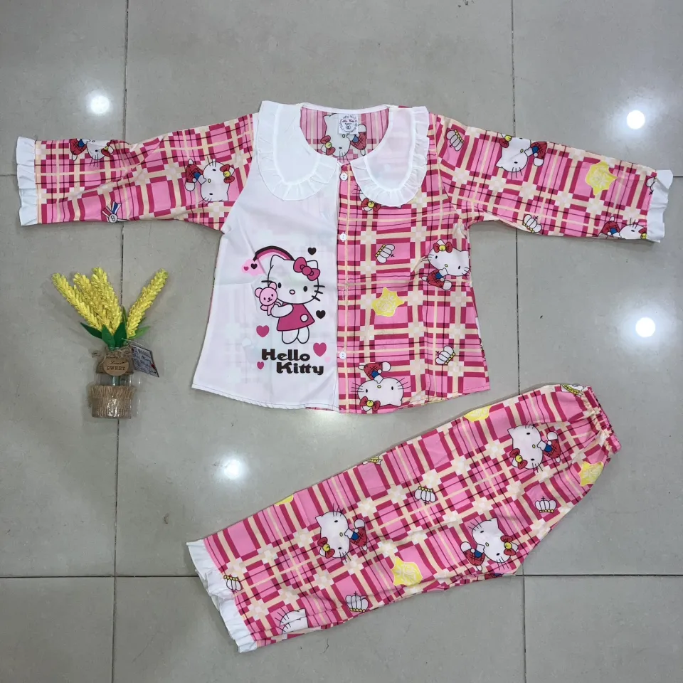 Mua MẪU HOT Đồ Bộ Quần Đùi - Đồ Ngủ tiểu thư Hello Kitty - Đồ Bộ Mặc Nhà  Kate Cao Cấp Hàng Loại 1 Mềm Mại 58ky M0049 | Tiki