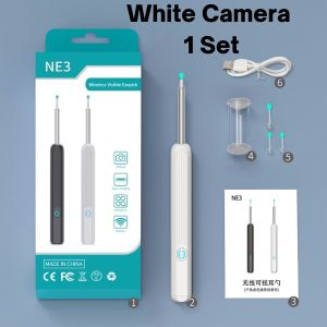 Version3HDCameraEarPickWaxCleaningScoopSmartOtoscopeVideoLEDLightElectricSoftBabyKorekTelinga High-definition video ear spoon